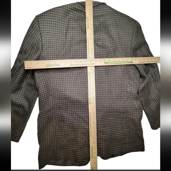 Jones New Your Men's Taupe Tweed Wool 2 button Blazer 44 L